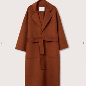 Mango Handmade Wool Coat NWOT